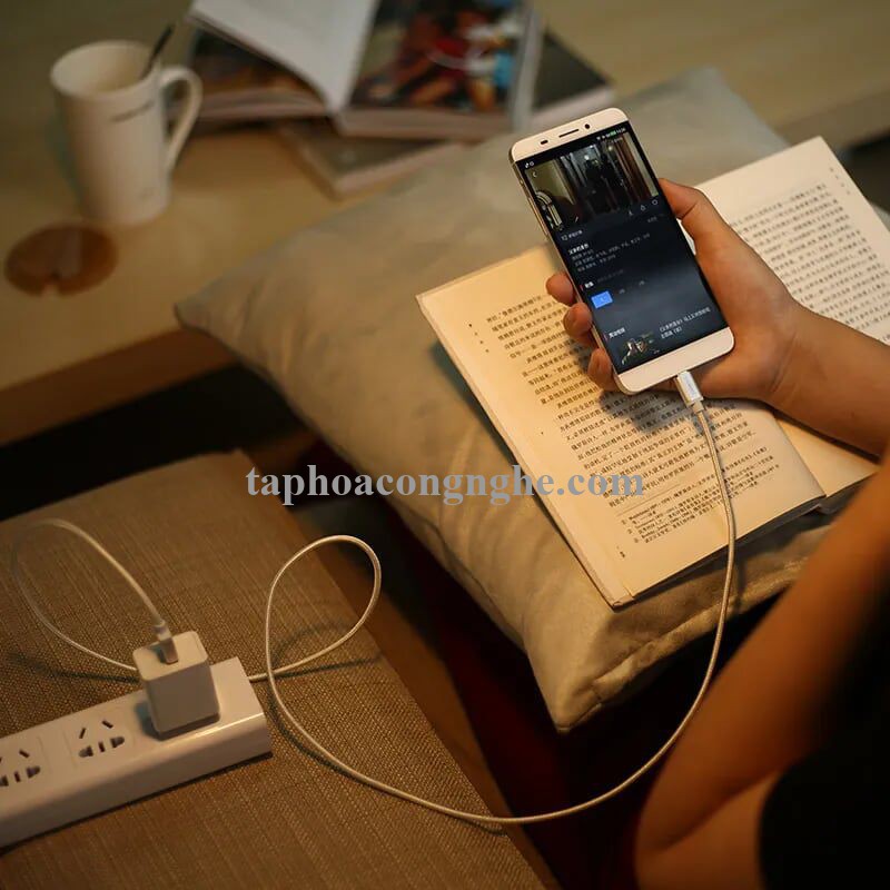 Ugreen 20811 0.5M màu Trắng Dây USB 2.0 sang Type-C đầu nhôm dây bọc vinyl US174 30020811